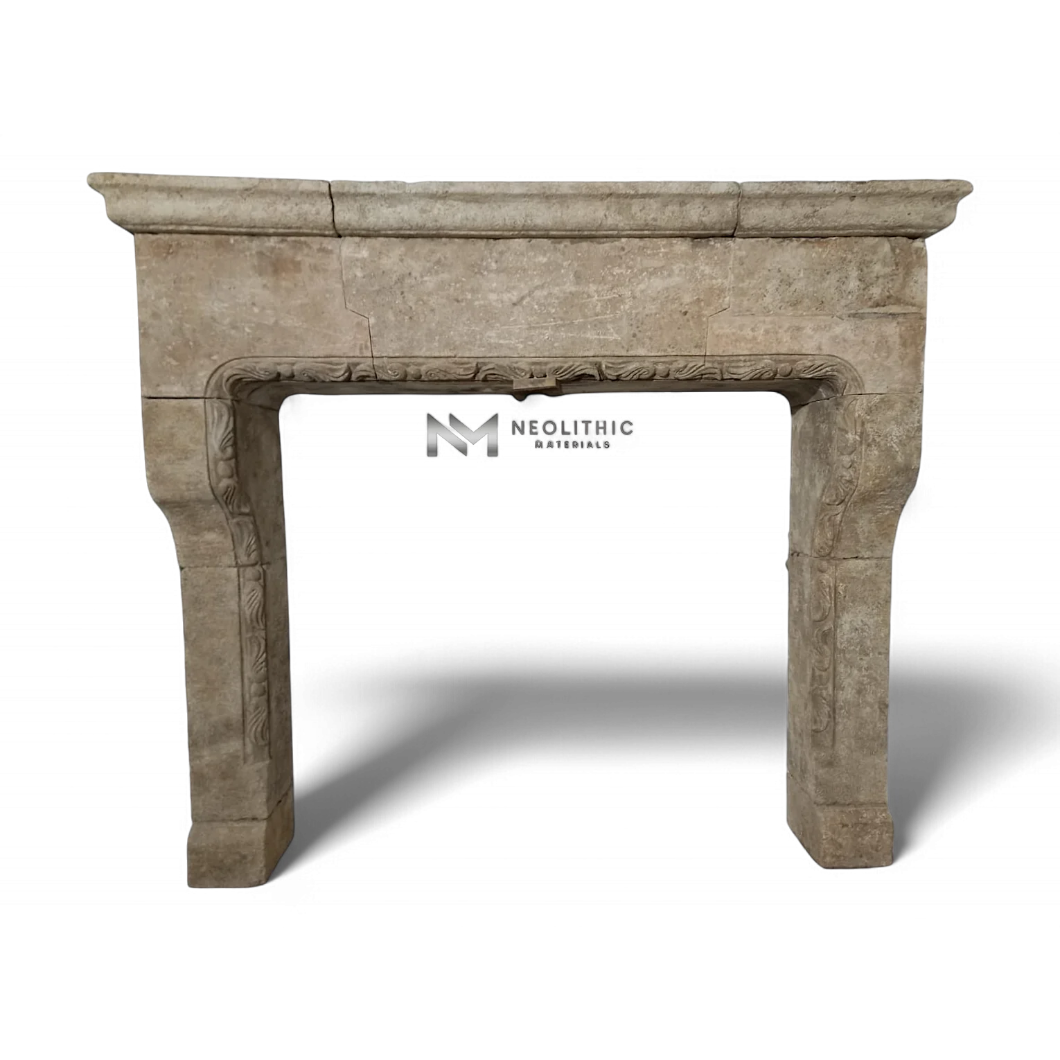 Reclaimed Limestone Mantel